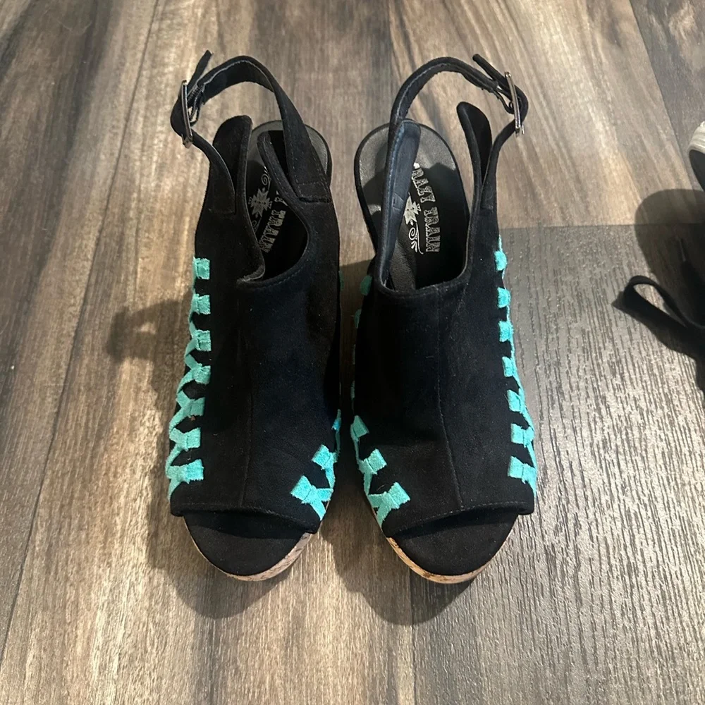Crazy Train wedges size 7 women’s